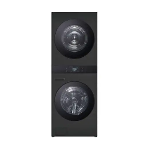 [엘지] 트롬 AI 오브제컬렉션 워시타워 25/25kg 스페이스 블랙 WA2525KDF