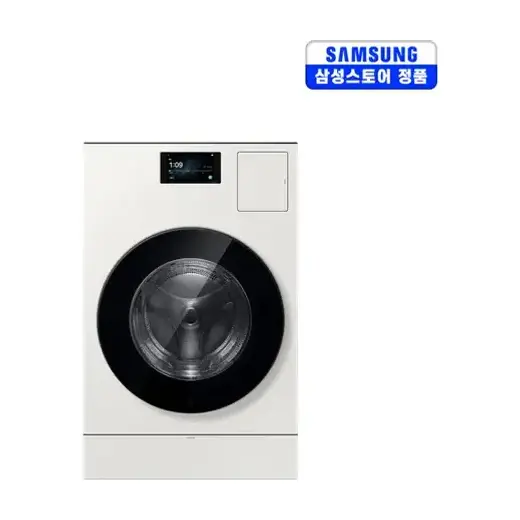[삼성] BESPOKE AI 콤보 세탁+건조기 25/20kg (177.8mm LCD)_그레이지 WD90H25BHY